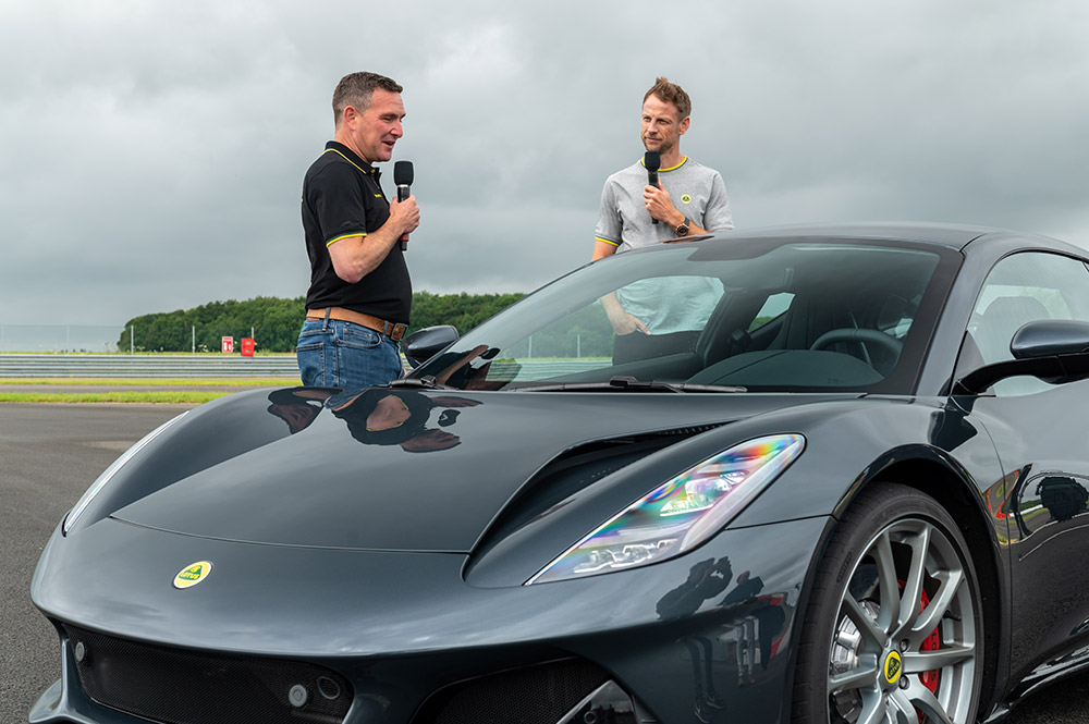 Jensen Button Drives the New Lotus Emira Sports Car
