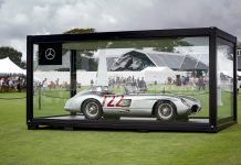 Mercedes-Benz 300 SLR “722” of Sir Stirling Moss at the British Grand Prix at Silverstone