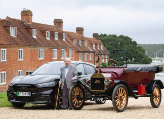 101-Year-Old Drives Ford Mustang Mach-E – 90 Years After First Learning to Drive in a Model T Ford Mach-E Model T