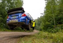 Subaru and Travis Pastrana Earn Ojibwe Rally Win and Secure National Rally Championship