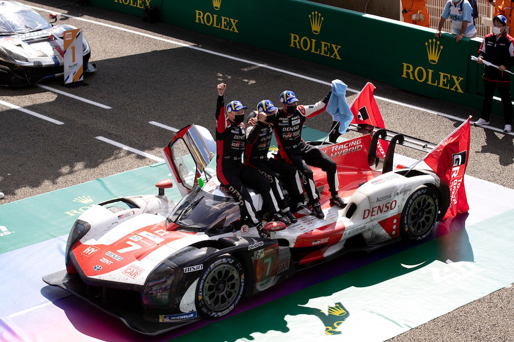 Victory at the 24 Hours of Le Mans 2021 was sealed by the No. 7 TOYOTA GAZOO Racing