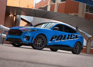 Ford Mustang Mach-E Is First All-Electric Vehicle to Pass Michigan State Police Tests Ford Mustang Mach-E Police Pursuit Vehicle