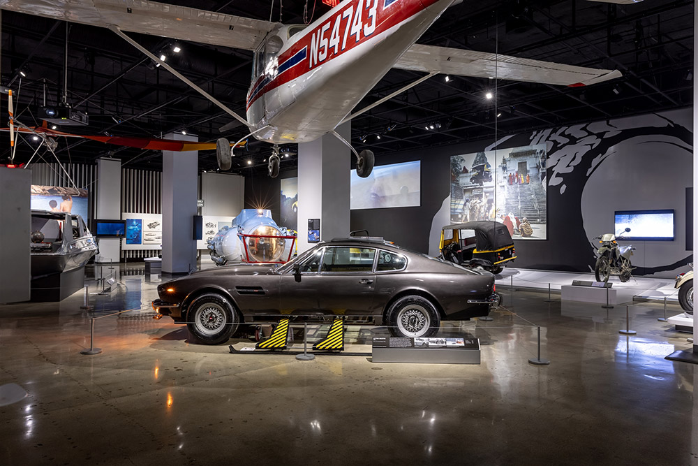 Petersen Automotive Museum James Bond prop and vehicle exhibit