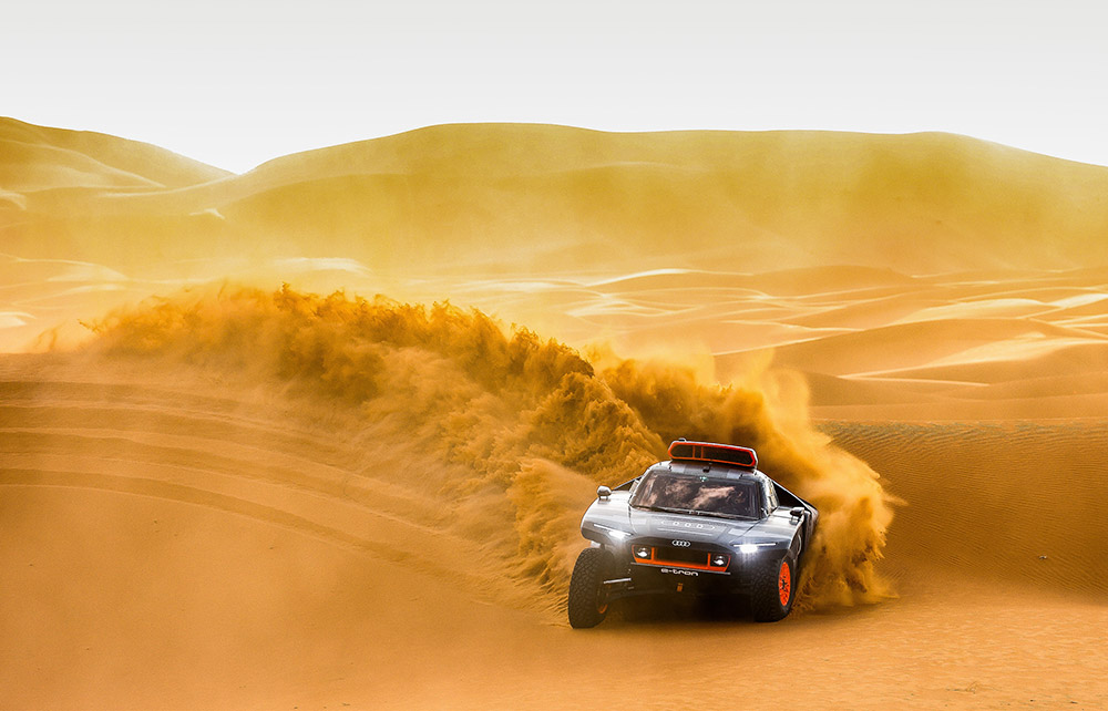 Audi RS Q e-tron Dakar Rally test