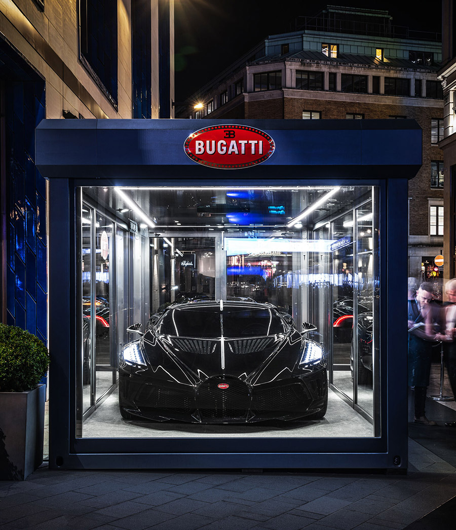 Bugatti and Champagne Carbon Reveal One of One ‘La Bouteille Noire’