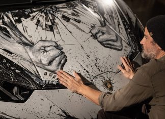 Lamborghini Huracán EVO Finger Painted by the Artist Paolo Troilo