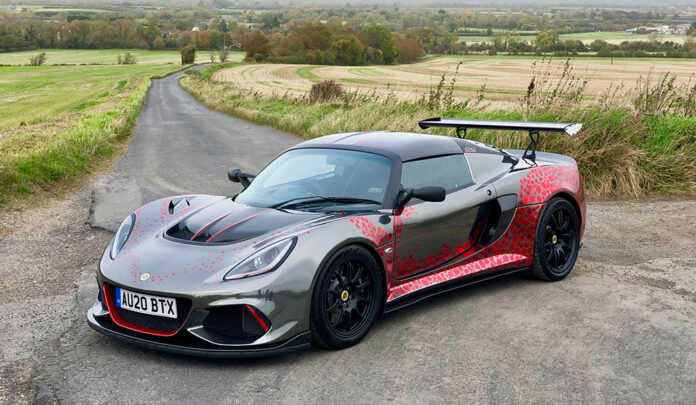 Lotus The Forces Motorsports Charity Poppy Car