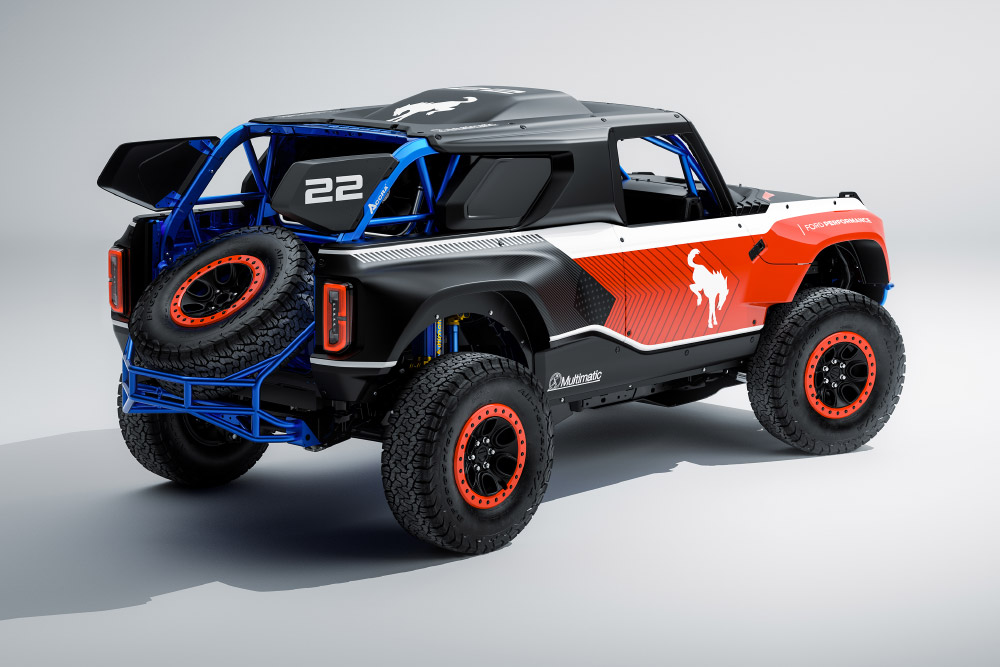 Multimatic Ford Bronco DR off-road racer