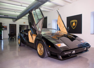 Lamborghini Countach Exhibit Art Basal Miami