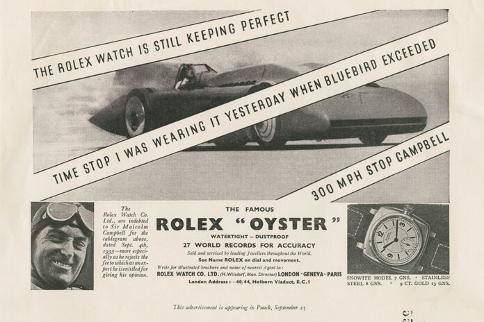 SIR MALCOLM CAMPBELL and Rolex