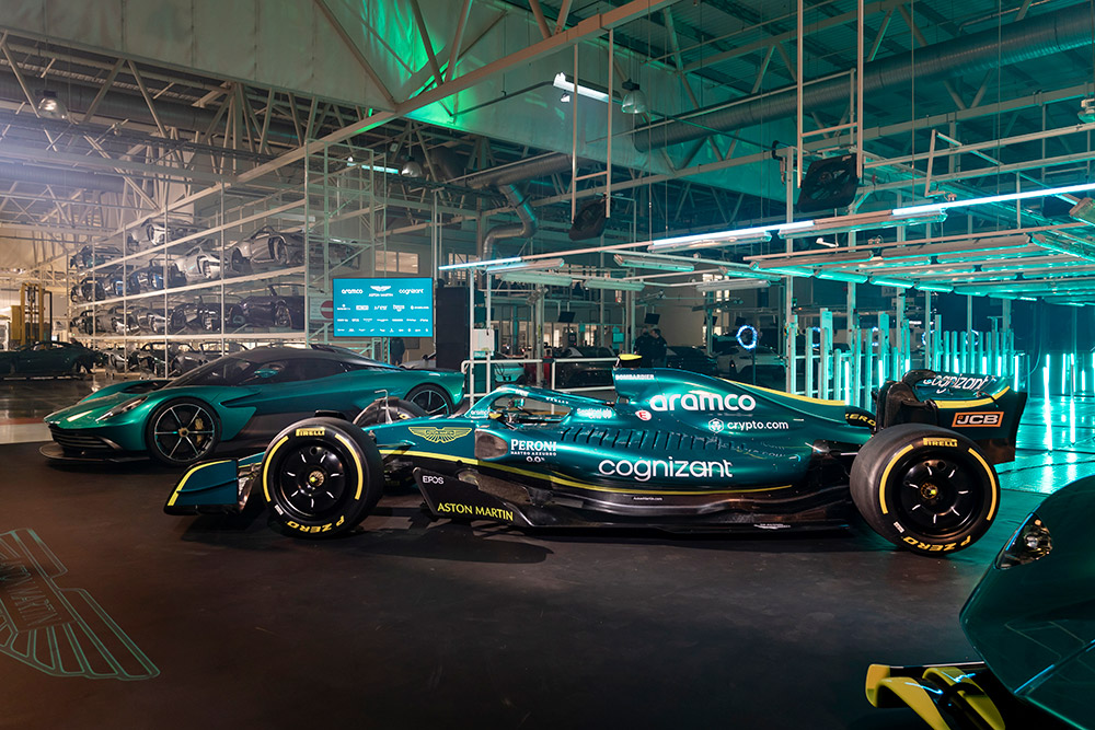 Aston Martin Aramco Cognizant Formula One Team AMR22 Formula One challenger