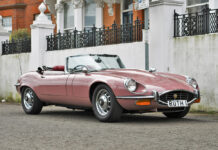 1973 Heather Pink Jaguar E-Type at Car & Classic Auction
