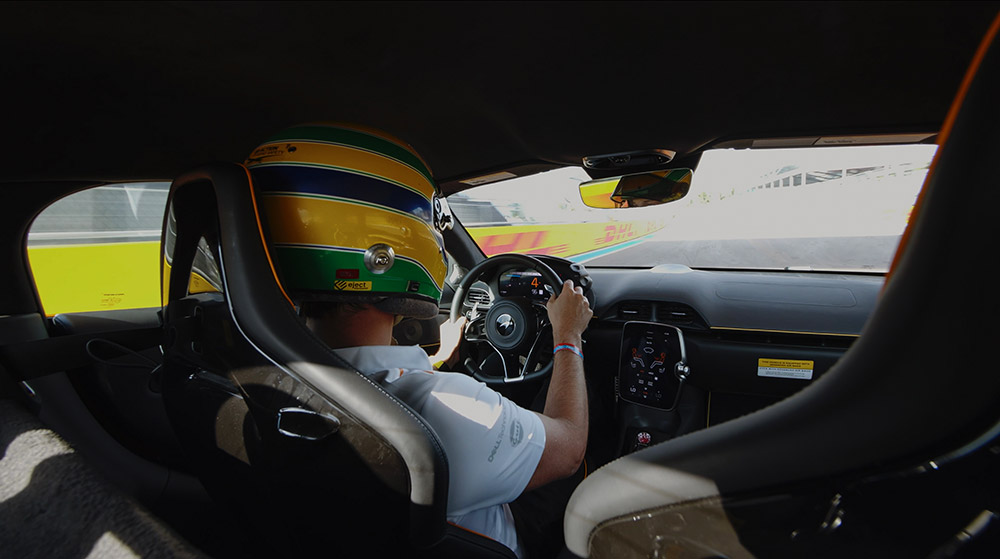 Bruno Senna McLaren Artura Hybrid laps Miami GP circuit