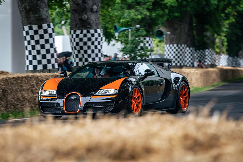 Bugatti Veyron and Chiron Perform at Goodwood Festival of Speed 2022