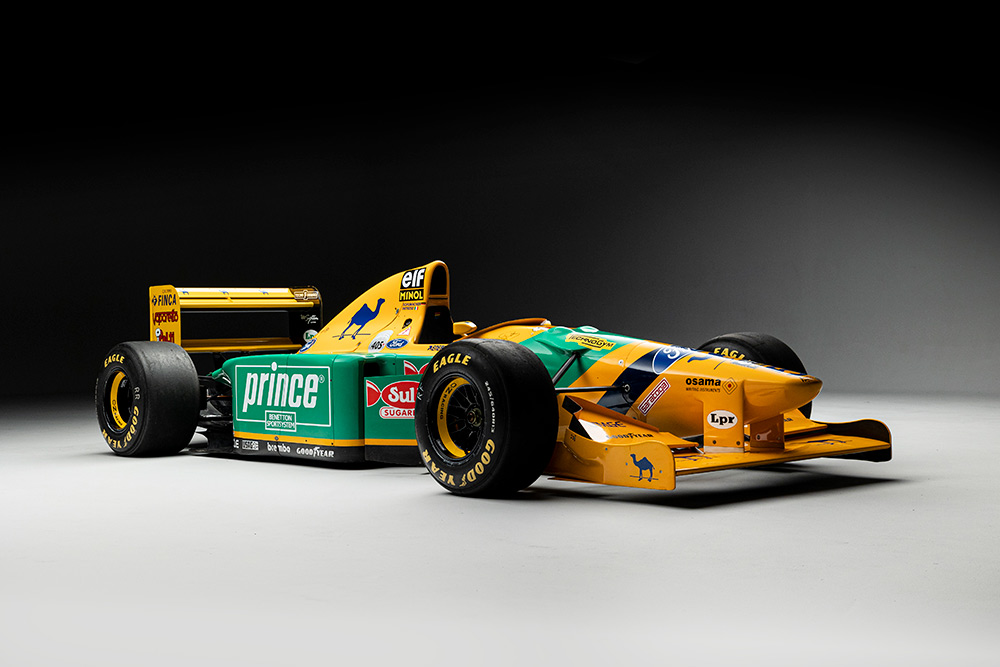 Benetton Ford F1 Driven by Michael Schumacher and Riccardo Patrese to be auctioned at Bonhams Festival of Speed Sale