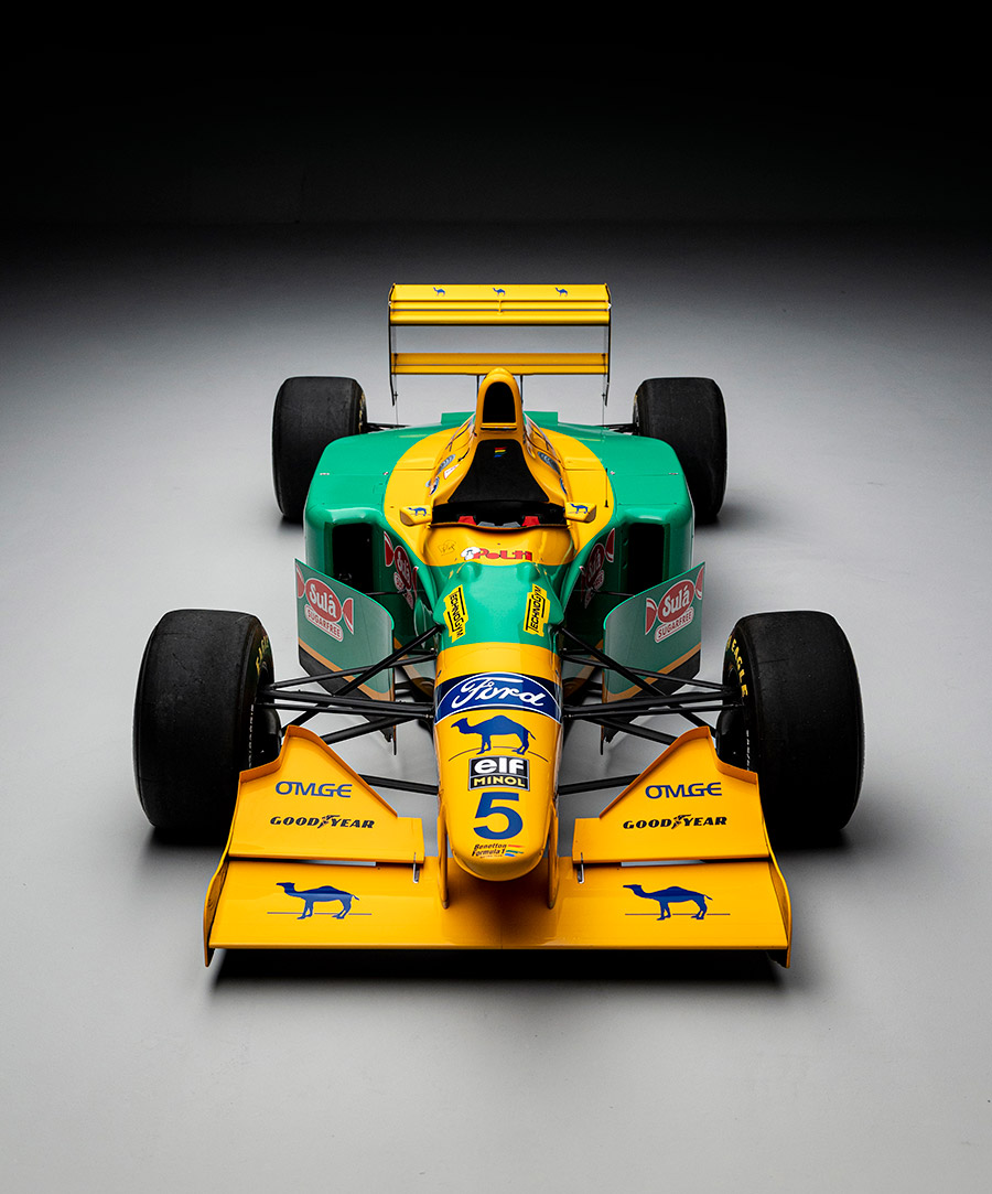 Benetton Ford F1 Driven by Michael Schumacher and Riccardo Patrese to be auctioned at Bonhams Festival of Speed Sale