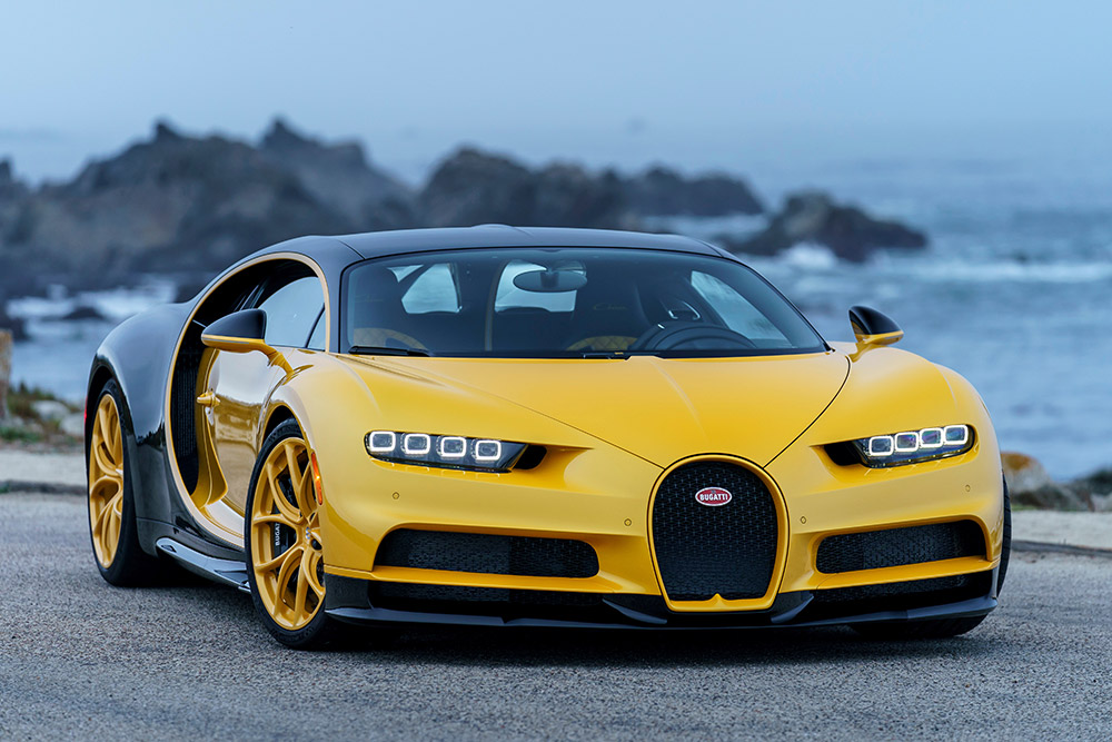Bugatti black and yellow combination