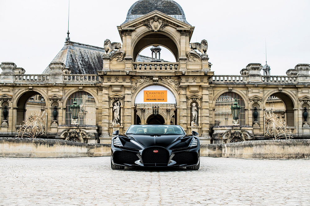 Bugatti W16 Mistral Chantilly Arts & Elegance Richard Mille European debut