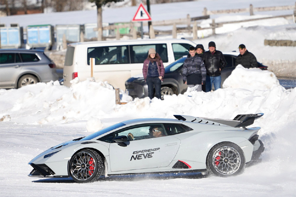 Lamborghini Ice Driving in Livigno
