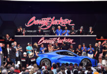 First Retail Production 2024 Corvette E-Ray Raises $1.1 Million for DonorsChoose at Barrett-Jackson