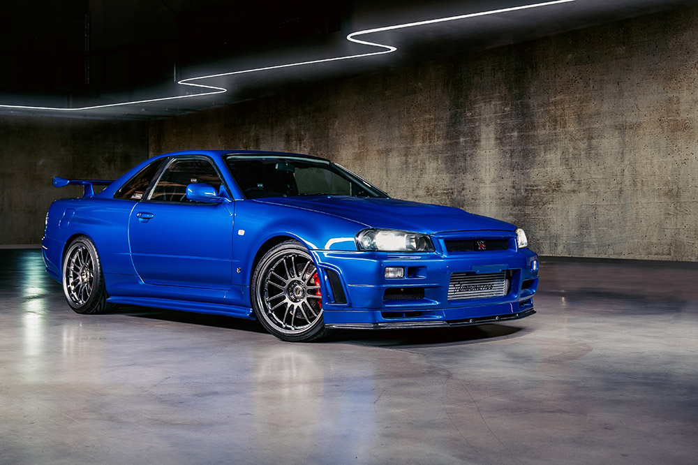 Nissan Skyline R34 GT-R Driven by Paul Walker in Fast & Furious 4 offered at Bonhams Auctions