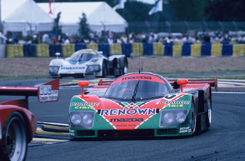 1991 race winning Mazda 787B 24 Hours of Le Mans Centenary demonstration
