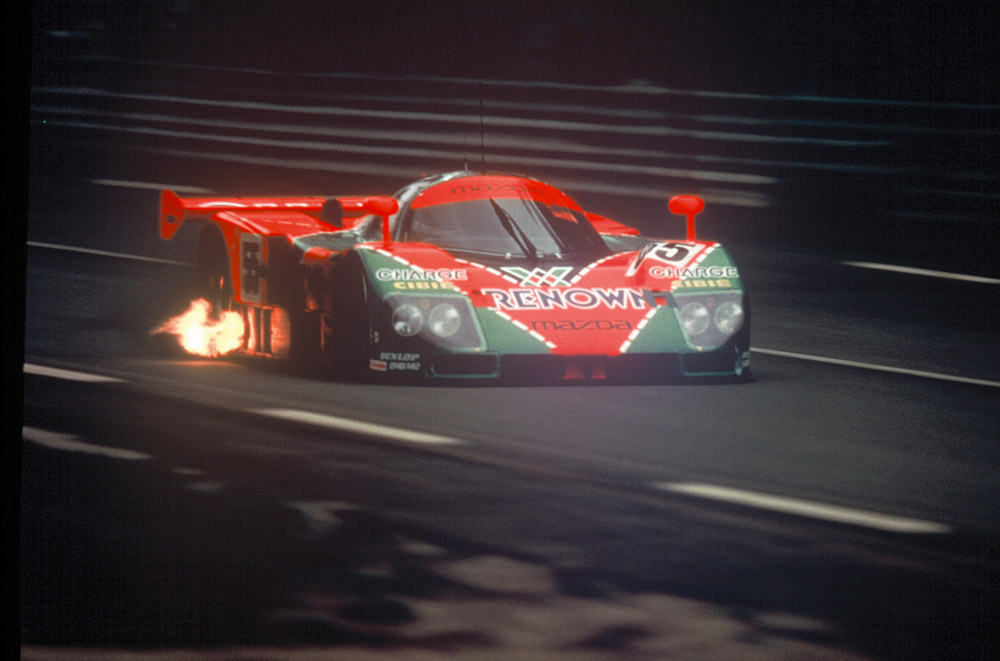 1991 race winning Mazda 787B 24 Hours of Le Mans Centenary demonstration