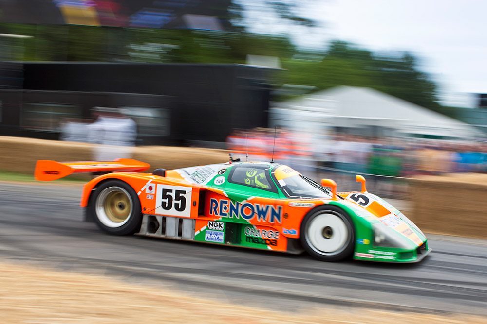 1991 Le Mans winning Mazda 787B 2023 Goodwood Festival of Speed demonstration