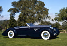 1938 Delage Type D8-120 S Cabriolet The Peninsula Classics 2022 Best of the Best Award Winner