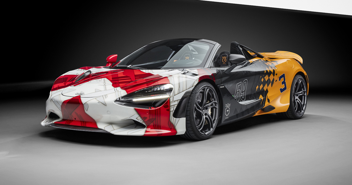 McLaren 750S with 3-7-59 Theme: Stunning Tribute to Historic