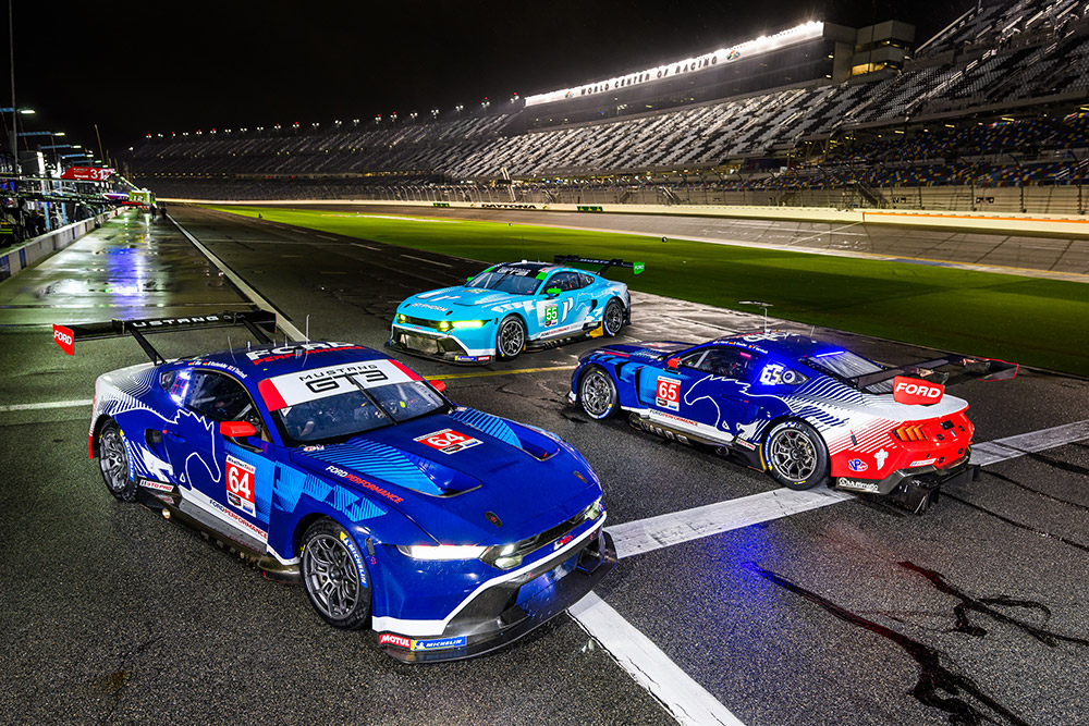 Ford Mustang GT3 IMSA race cars