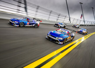 Ford Mustang GT3 IMSA race cars