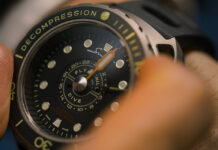 Singer Reimagined Divetrack, 24-hour central chronograph watch