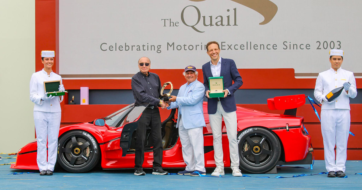 1996 Ferrari F50 GT1 named Best of Show at 2025 The Quail, A