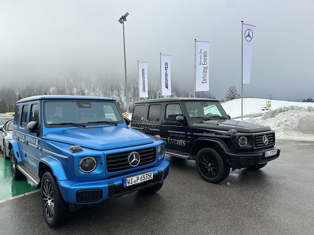 Mercedes-Benz Driving Events Berufsfahrer training in Saalfelden