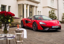 Red McLaren 570S Spider Valentines Day