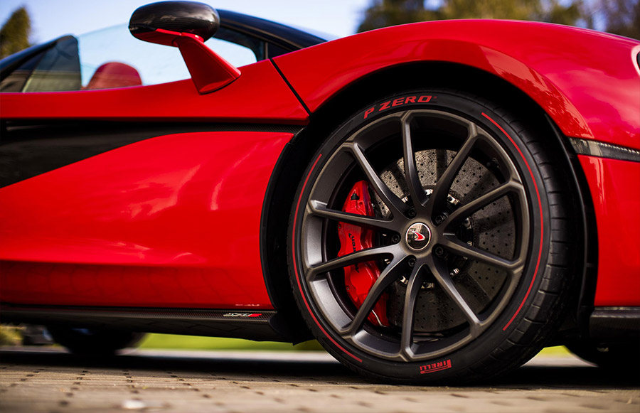 Red McLaren 570S Spider Valentines Day