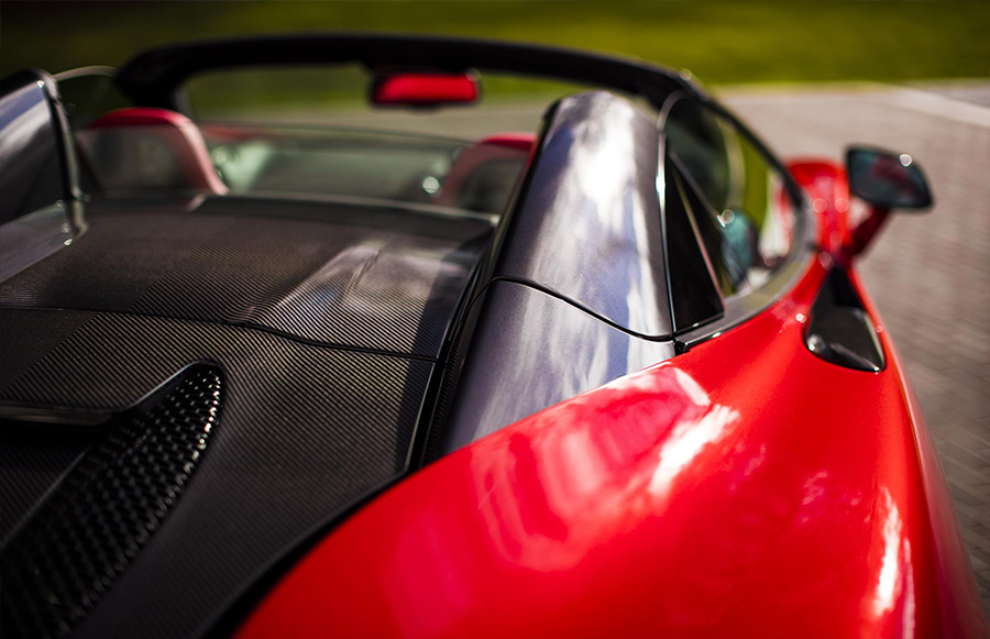 Red McLaren 570S Spider Valentines Day