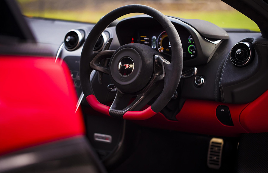 Red McLaren 570S Spider Valentines Day