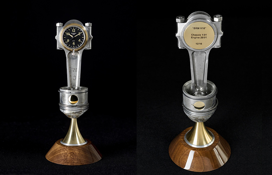 BRM V16 Piston Clocks