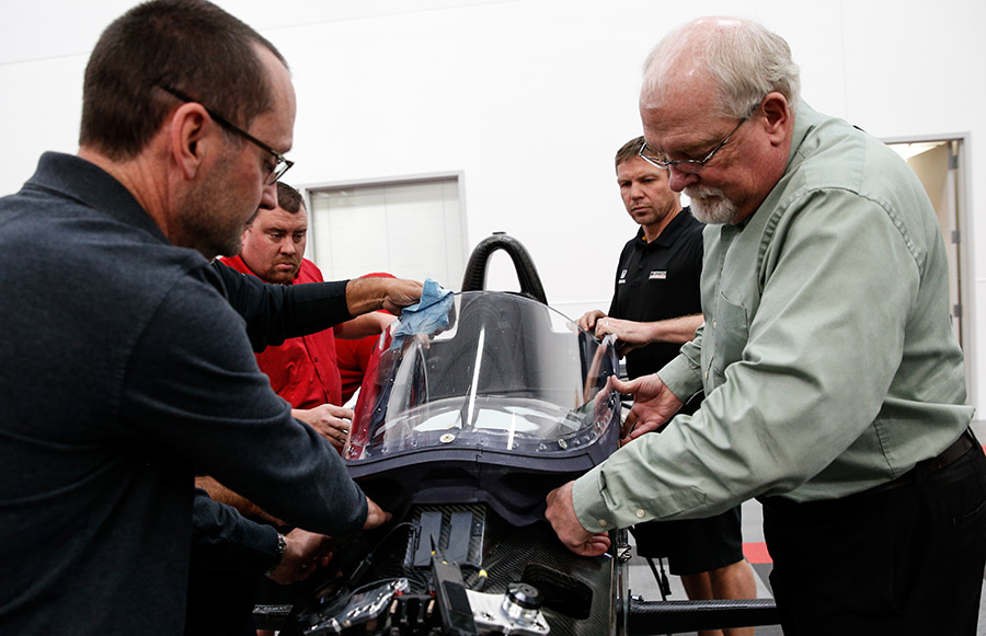 Indycar Windscreen Testing