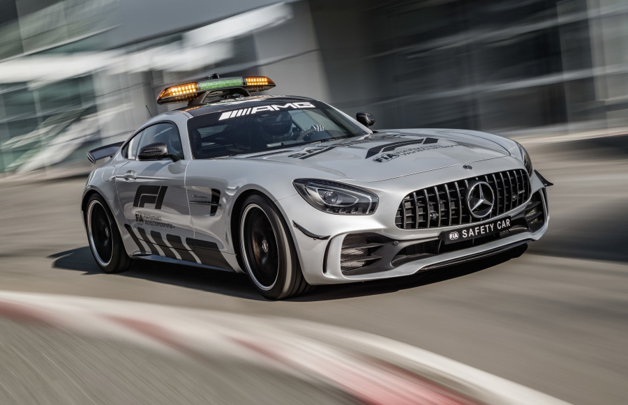 ミニカー Mercedes-AMG GTR official FIA safety car 1:24 Mercedes Benz AMG GTR F1 Safety Car Alloy Supercar