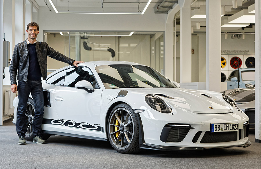 Mark Webber Tests New Porsche 911 GT3 RS
