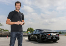 Mark Webber Tests Porsche Mission E