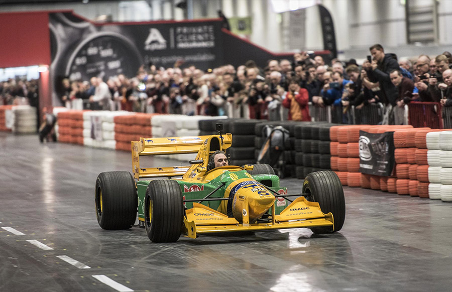 Nigel Mansell The London Classic Car Show