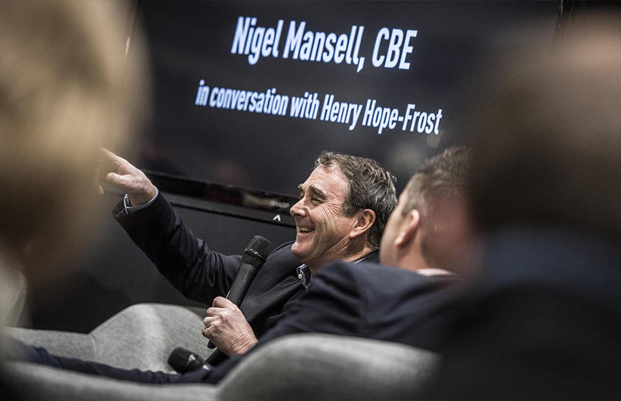 Nigel Mansell The London Classic Car Show