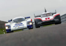 Porsche 919 Hybrid Evo and the Porsche 956 C Nurburgring