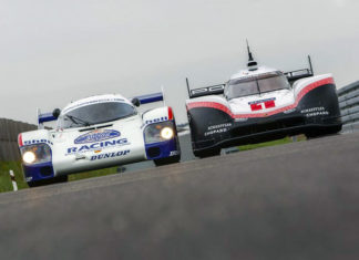 Porsche 919 Hybrid Evo and the Porsche 956 C Nurburgring