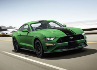 Green 2019 Ford Mustang
