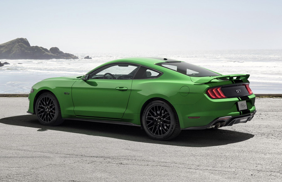 Green 2019 Ford Mustang